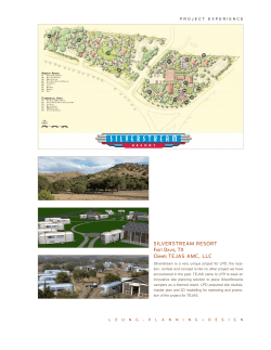 SILVERSTREAM RESORT Client: TEJAS AMC, LLC