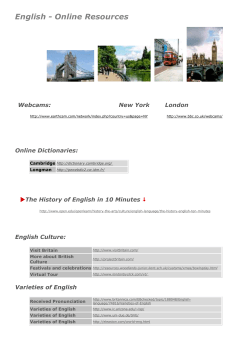 English - Online Resources