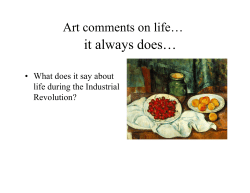 Art comments on life