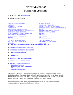 ophthalmology guide for authors