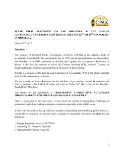 Press Statement-Annual Governence Conference - 2017