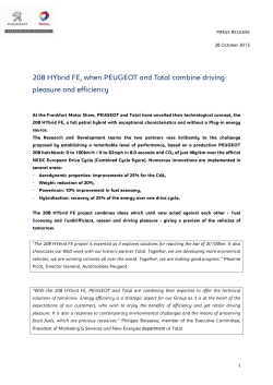 208 HYbrid FE, when PEUGEOT and Total combine driving