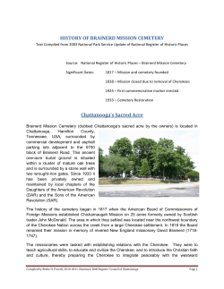 HISTORY OF BRAINERD MISSION CEMETERY Chattanooga`s