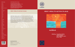 Heat-health action plans - WHO/Europe