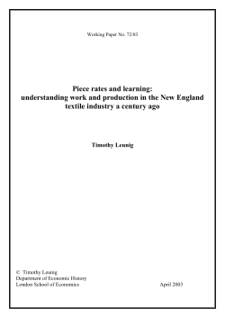 Piece rates and learning: understanding work and production