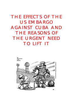 the effects of the us embargo against cuba and the reasons of the