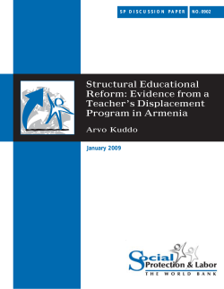 Structural Educational Reform: Evidence from a