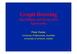 Algorithmic and declarative approaches to graph drawing