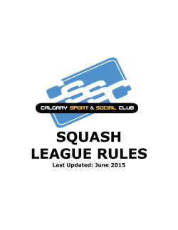 SSC (insert league) League Rules