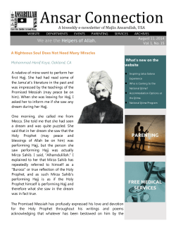 No. 15 (Aug 11, 2014) - Majlis Ansarullah USA