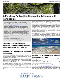 A Parkinson`s Reading Companion | Journey with