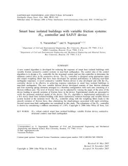 Smart base isolated buildings with variable friction systems