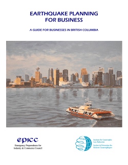 Earthquake Planning Guide for Business