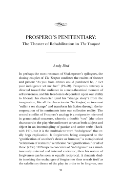 prospero`s penitentiary