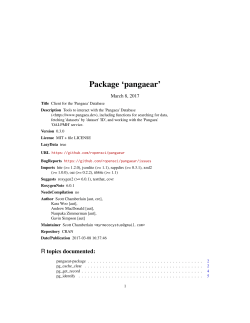 Package `pangaear`