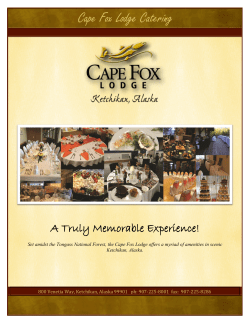 Cape Fox Lodge Catering