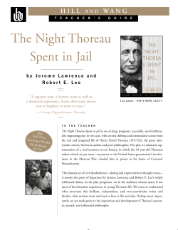 The Night Thoreau Spent in Jail