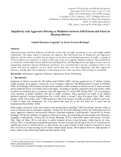 Impulsivity and Aggressive Driving as Mediators between Self