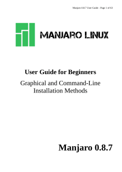 User Guide for Beginners