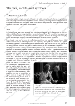 Themes, motifs and symbols