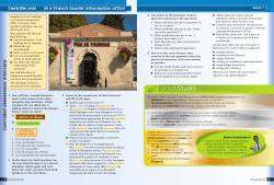 Contrôle oral In a French tourist information office