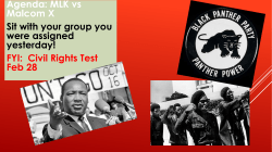 MLK v Malcom X