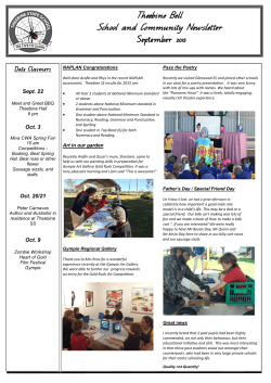 September 2015 Newsletter