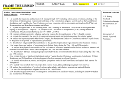 FRAME THE LESSON