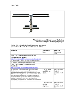 Example 4: From Ponds to Oceans: The Cradle of Life