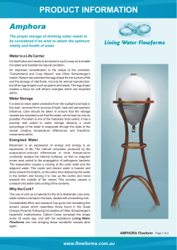 product information - Living Water Flowforms