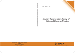 Neutron Transmutation Doping of Silicon at
