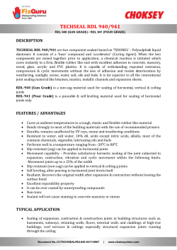 techseal rdl 940/941