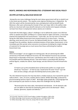 RIGHTS, WRONGS AND RESPONSIBILITIES: CITIZENSHIP AND