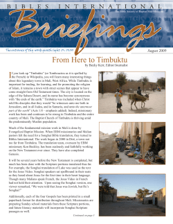 From Here to Timbuktu - Bibles International