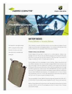 Primary vs. Secondary Batteries