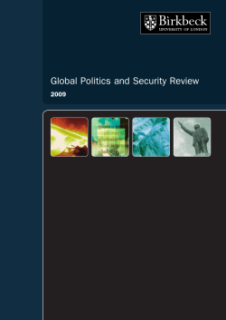 Global Politics and Security Review