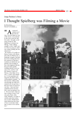 I Thought Spielberg was Filming a Movie