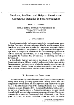 Sneakers, Satellites, and Helpers: Parasitic and Cooperative