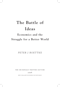 The Battle of Ideas
