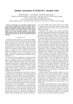 Quality assessment of H.264/AVC encoded video