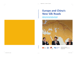 Europe and China`s New Silk Roads