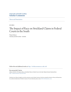The Impact of Race on Strickland Claims in Federal Courts in the
