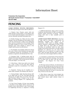 fencing - Tremonton City