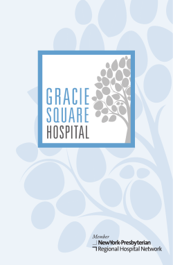 Gracie Square Hospital Brochure