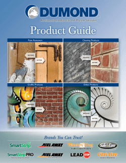 Product Guide - Dumond Chemicals