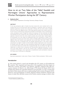 How to sit on Two Sides of the Table? Swedish and Norwegian