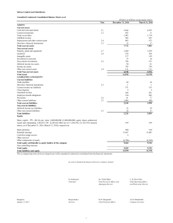 IFRS USD Earnings release for the three and nine months