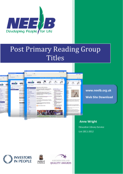 Post Primary Reading Group Titles