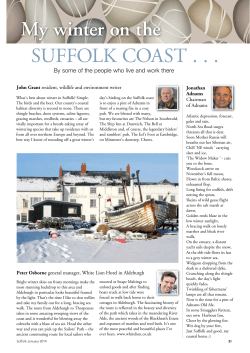 My winter on the SuFFOLk COAST