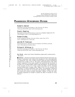phanerozoic atmospheric oxygen